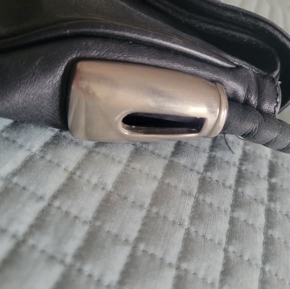 Black Italian leather purse - Picture 4 of 6